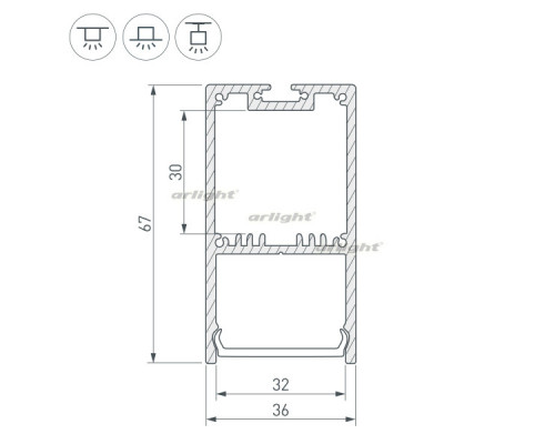 Заказать Профиль Arlight 036197| VIVID-LIGHT.RU