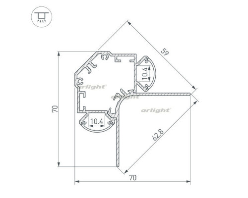 Купить Профиль Arlight 034985| VIVID-LIGHT.RU