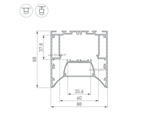 Заказать Профиль Arlight 036363| VIVID-LIGHT.RU
