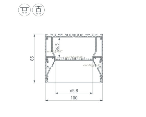 Купить Профиль Arlight 036366| VIVID-LIGHT.RU