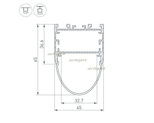 Купить Профиль Arlight 036347| VIVID-LIGHT.RU