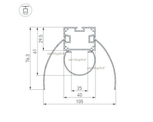 Оформить заказ Профиль Arlight 036343| VIVID-LIGHT.RU