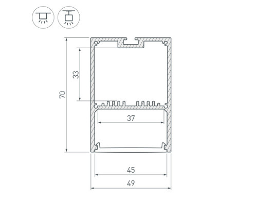 Оформить заказ Профиль Arlight 036305| VIVID-LIGHT.RU