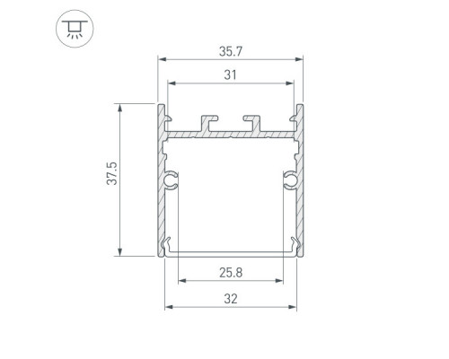 Купить Профиль Arlight 038432| VIVID-LIGHT.RU