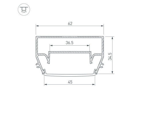 Купить Профиль Arlight 040700| VIVID-LIGHT.RU