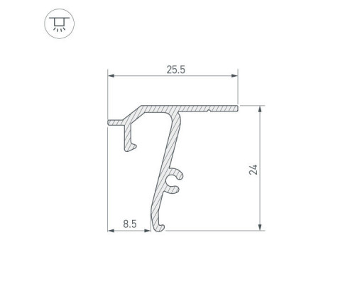 Заказать Профиль Arlight 040704| VIVID-LIGHT.RU