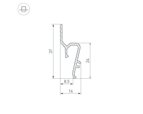 Купить Профиль Arlight 041160| VIVID-LIGHT.RU