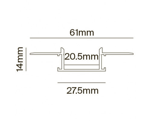 Заказать Профиль Maytoni Technical ALM011S-2M| VIVID-LIGHT.RU