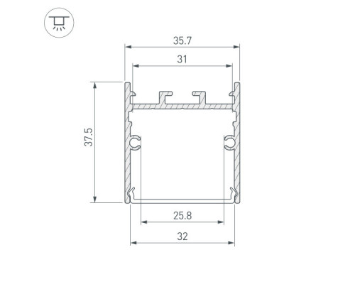 Купить Профиль Arlight 043975| VIVID-LIGHT.RU