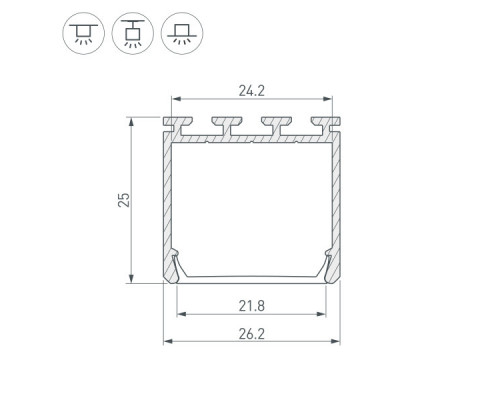 Заказать Профиль Arlight 044846| VIVID-LIGHT.RU