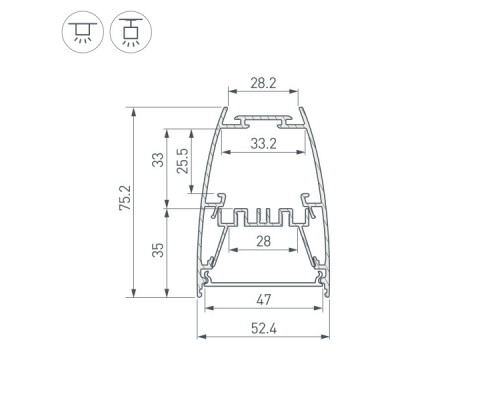 Оформить заказ Профиль Arlight 044885| VIVID-LIGHT.RU