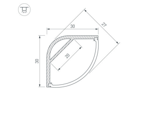 Заказать Профиль Arlight 036771| VIVID-LIGHT.RU