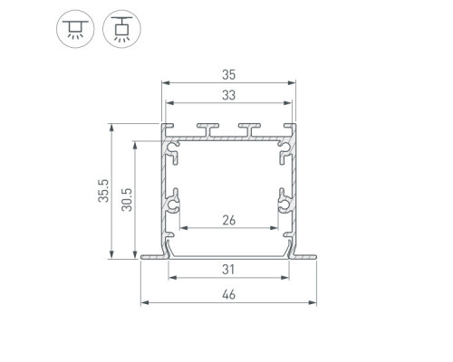 Заказать Профиль Arlight 041874| VIVID-LIGHT.RU