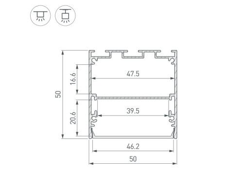 Заказать Профиль Arlight 041839| VIVID-LIGHT.RU