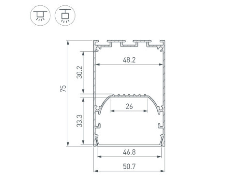 Сделать заказ Профиль Arlight 041850| VIVID-LIGHT.RU