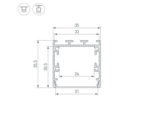 Купить Профиль Arlight 041825| VIVID-LIGHT.RU