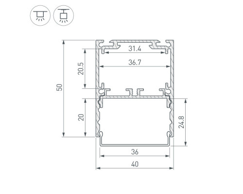 Оформить заказ Профиль Arlight 044670| VIVID-LIGHT.RU