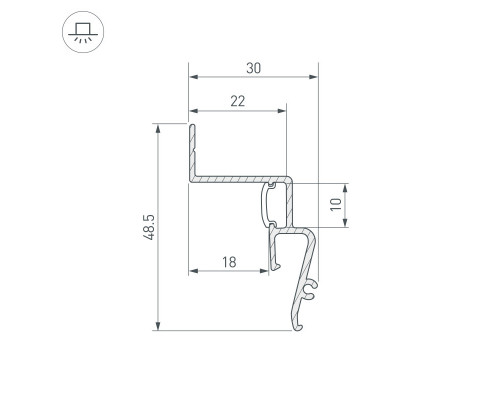 Сделать заказ Профиль Arlight 039510(1)| VIVID-LIGHT.RU