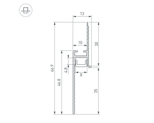Заказать Профиль Arlight 043675| VIVID-LIGHT.RU