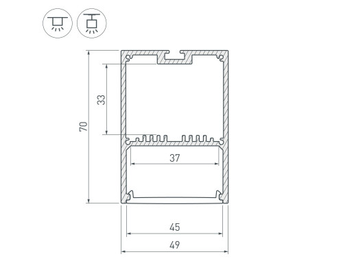 Оформить заказ Профиль Arlight 047166| VIVID-LIGHT.RU