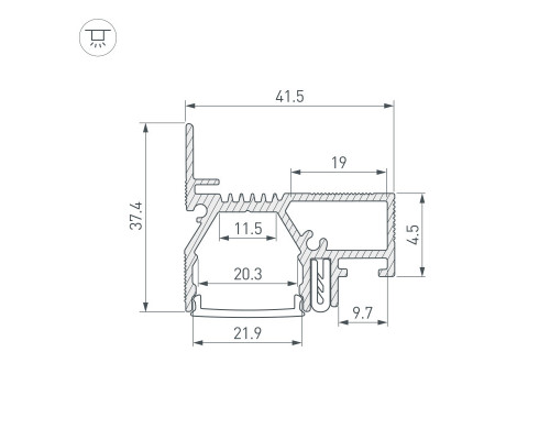 Купить Профиль Arlight 042947| VIVID-LIGHT.RU