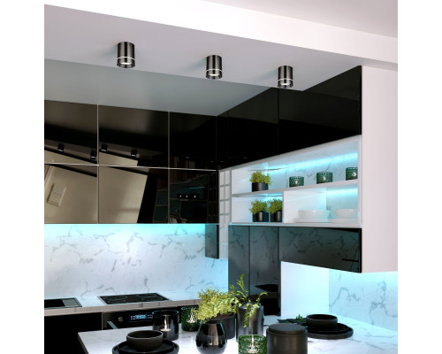 Оформить заказ Накладной светильник Elektrostandard DLR021 9W 4200K Черный жемчуг| VIVID-LIGHT.RU