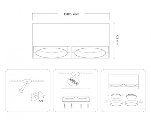 Сделать заказ Накладной светильник Ambrella Light TN70875| VIVID-LIGHT.RU
