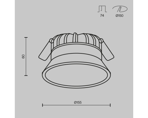 Заказать Влагозащищенный светильник Maytoni Technical DL055-18W3-4-6K-W| VIVID-LIGHT.RU