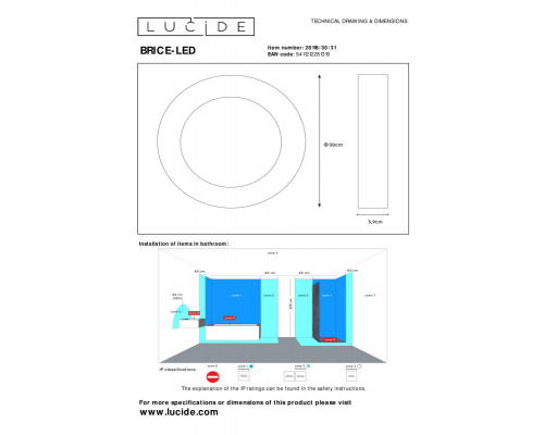 Сделать заказ Влагозащищенный светильник LUCIDE 28116/30/31| VIVID-LIGHT.RU