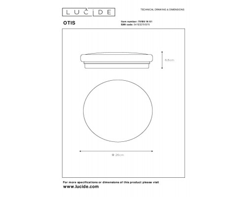 Заказать Влагозащищенный светильник LUCIDE 79199/14/61| VIVID-LIGHT.RU