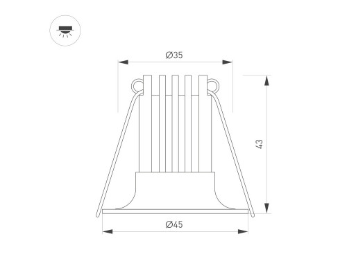 Купить Влагозащищенный светильник Arlight 044633| VIVID-LIGHT.RU