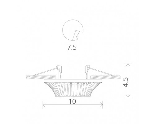 Оформить заказ Встраиваемый светильник ARTE Lamp A5298PL-1SG| VIVID-LIGHT.RU