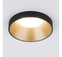 Встраиваемый светильник Elektrostandard 112 MR16 золото/черный