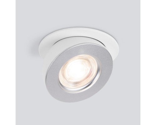 Сделать заказ Встраиваемый светильник Elektrostandard Pruno белый/серебро 8W 4200К (25080/LED)| VIVID-LIGHT.RU