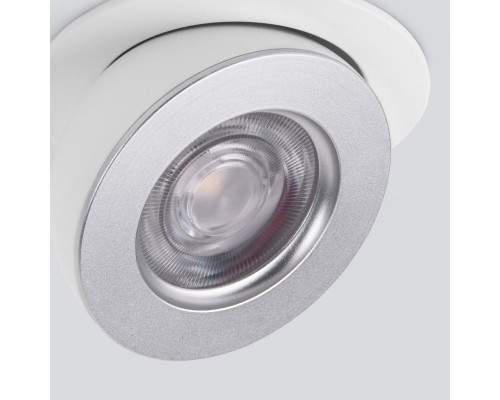 Сделать заказ Встраиваемый светильник Elektrostandard Pruno белый/серебро 8W 4200К (25080/LED)| VIVID-LIGHT.RU