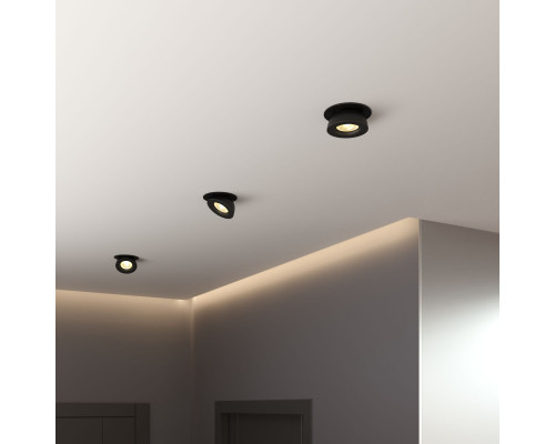 Оформить заказ Встраиваемый светильник Elektrostandard Pruno черный 8W 4200К (25080/LED)| VIVID-LIGHT.RU