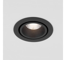 Встраиваемый светильник Elektrostandard 15267/LED 7W 3000K BK/BK черный/черный