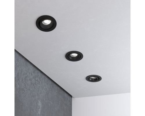 Заказать Встраиваемый светильник Elektrostandard 15267/LED 7W 3000K BK/BK черный/черный| VIVID-LIGHT.RU