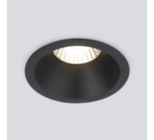 Встраиваемый светильник Elektrostandard 15266/LED 7W 3000K BK черный