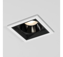 Встраиваемый светильник Elektrostandard 25085/LED 10W 4000K белый/чёрный жемчуг