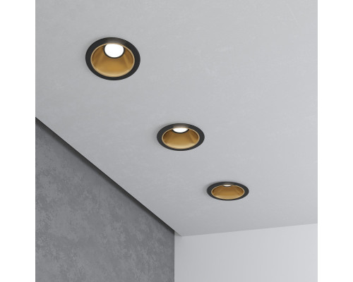 Заказать Встраиваемый светильник Elektrostandard 25081/LED 8W 4200K чёрный/золото| VIVID-LIGHT.RU