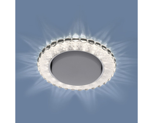 Заказать Встраиваемый светильник Elektrostandard 3034 GX53 SL/WH зеркальный/белый| VIVID-LIGHT.RU