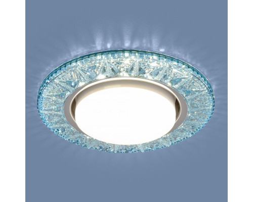 Оформить заказ Встраиваемый светильник Elektrostandard 3022 GX53 BL лазурный| VIVID-LIGHT.RU