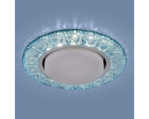 Оформить заказ Встраиваемый светильник Elektrostandard 3022 GX53 BL лазурный| VIVID-LIGHT.RU