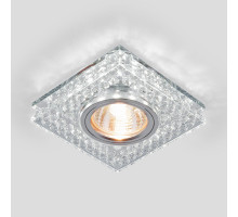 Встраиваемый светильник Elektrostandard 8391 MR16 CL/SL прозрачный/серебро