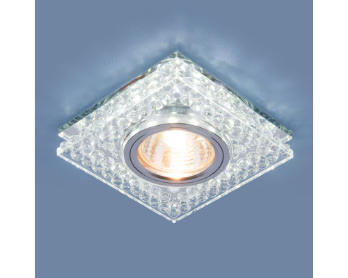 Купить Встраиваемый светильник Elektrostandard 8391 MR16 CL/SL прозрачный/серебро| VIVID-LIGHT.RU