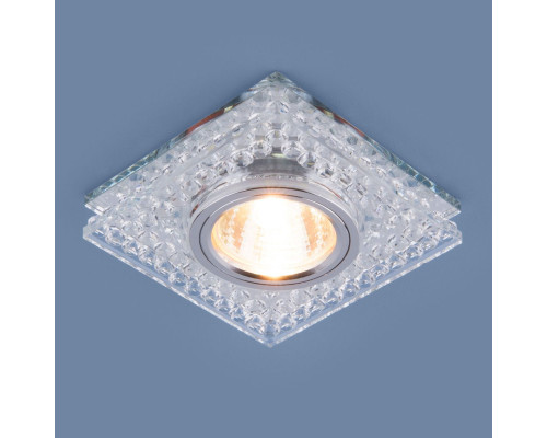 Купить Встраиваемый светильник Elektrostandard 8391 MR16 CL/SL прозрачный/серебро| VIVID-LIGHT.RU