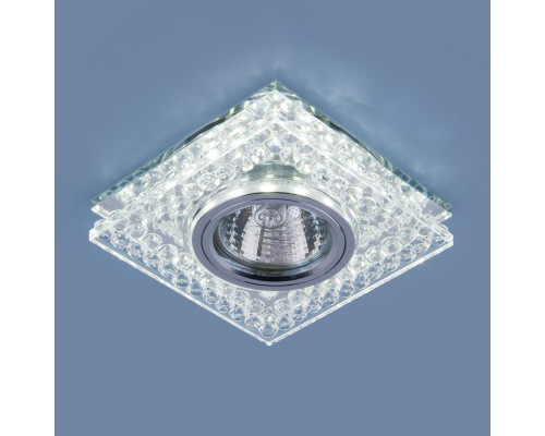 Купить Встраиваемый светильник Elektrostandard 8391 MR16 CL/SL прозрачный/серебро| VIVID-LIGHT.RU