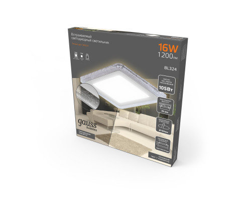 Заказать Встраиваемый светильник Gauss BL324| VIVID-LIGHT.RU