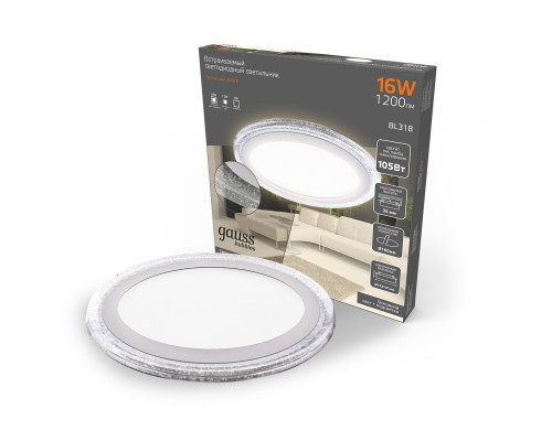 Заказать Встраиваемый светильник Gauss BL318| VIVID-LIGHT.RU